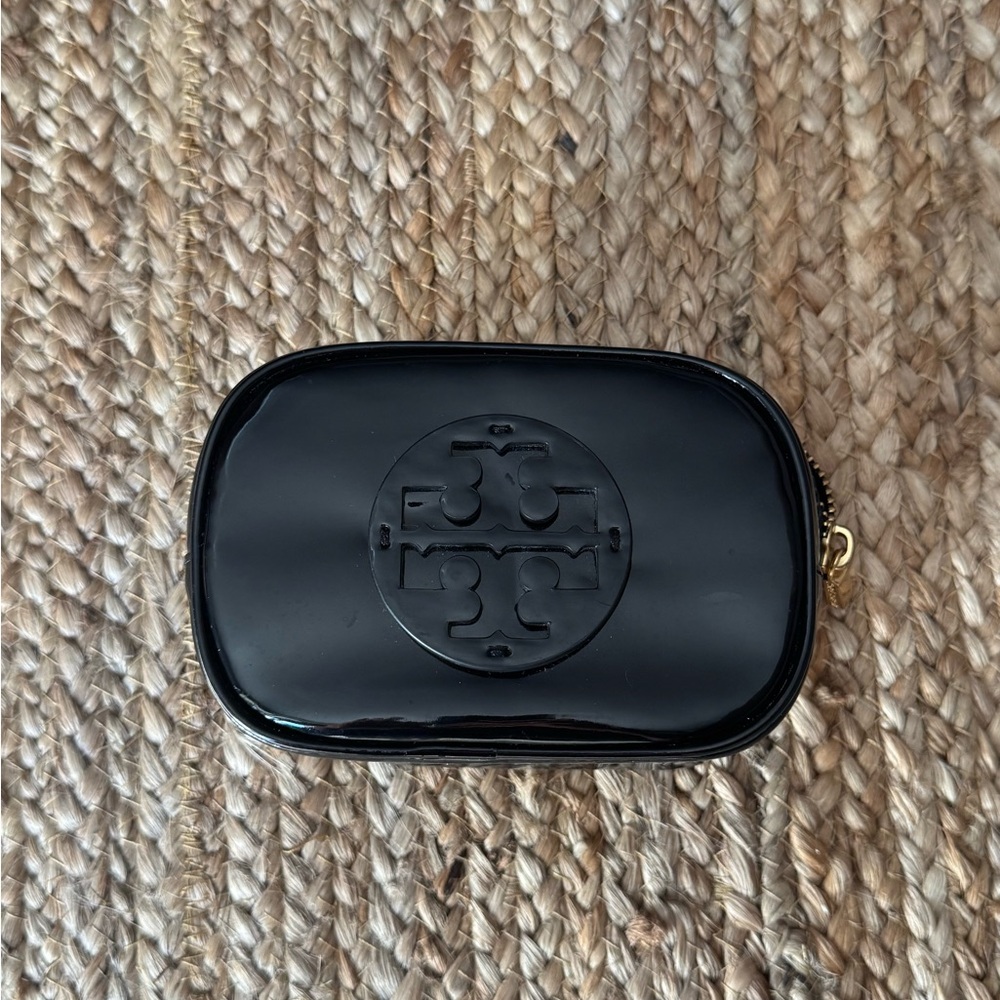 Tory Burch Glossy Black Coin Pouch